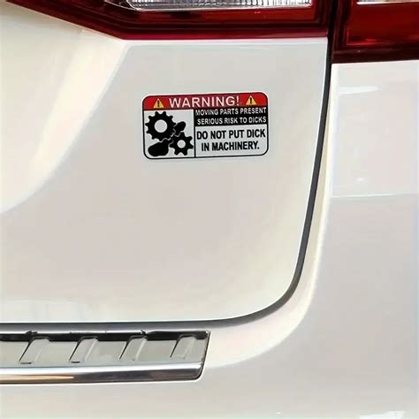 Fun Warnings Mechanical Car Stickers Decals Warning Labels - Temu