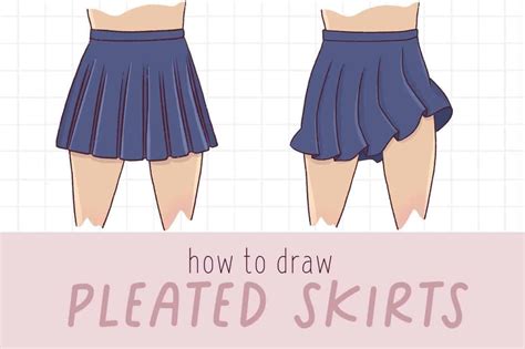 How to draw a pleated skirt (for anime) - Draw Cartoon Style!