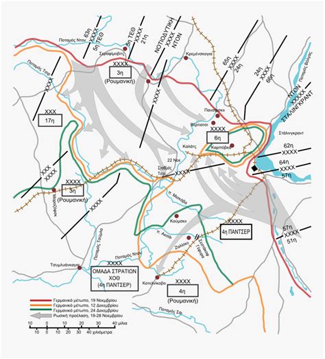 Map Battle Of Stalingrad-el - Operation Uranus Stalingrad, HD Png Download , Transparent Png ...