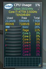 Alternative to "All CPU meter" gadget - Windows 7 Forums