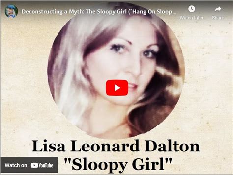 Deconstructing A Myth: “Sloopy Girl” Lisa Leonard Dalton – QZVX ...