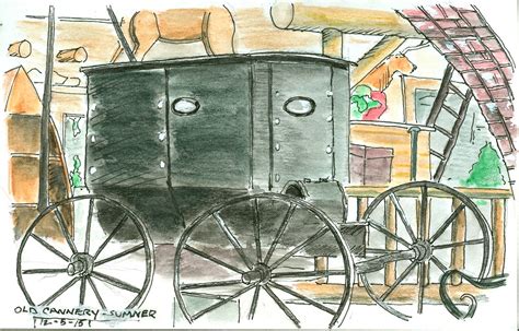 Old Cannery, Sumner | ink and watercolor | Rom LaVerdiere | Flickr