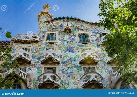 Dragon Building (Casa Batllo) by Gaudi in Barcelona, Spain Editorial ...