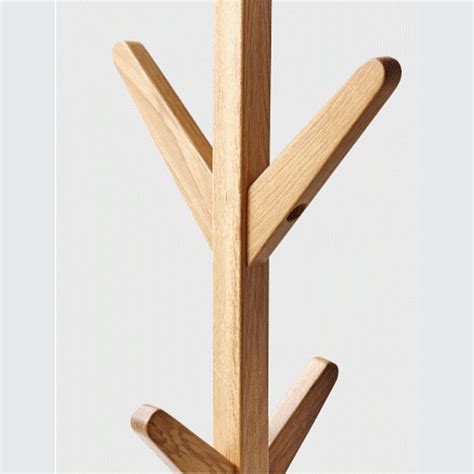 Natural Solid Oak Hallway Coat Rack | ArchiPro NZ