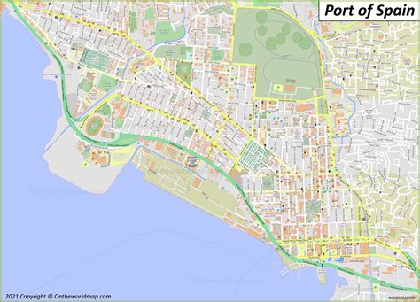 Port of Spain Map | Trinidad and Tobago | Maps of Port of Spain