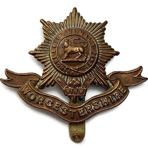 WW1 Worcestershire Regiment Cap Badge FIRST PATTERN