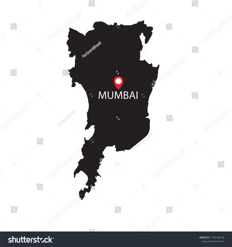 625 imagens de Mumbai outline map Imagens, fotos stock e vetores | Shutterstock