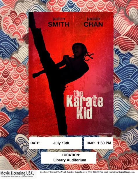 Karate Kid Poster – Harlingen Public Library