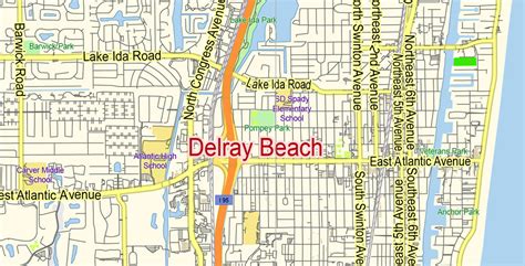 Map Of Delray Beach | Beach Map