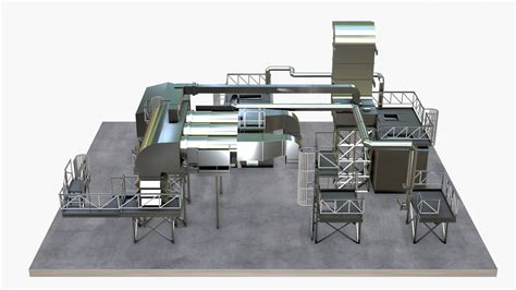 3D Model Cooling Plant With Pipes - TurboSquid 2059791