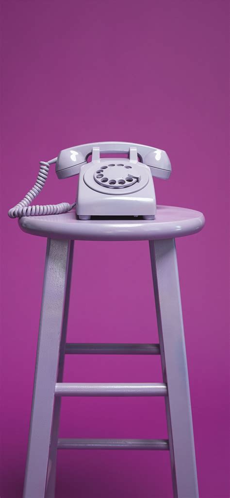purple rotary telephone iPhone Wallpapers Free Download