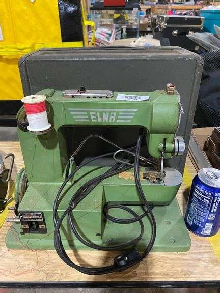 Antique Elna Sewing Machine. Needs Cord Repair. - Trice Auctions