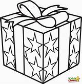 Gift Coloring Page  Home sketch template