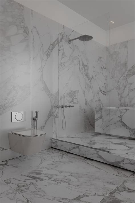 Monochrome bathroom on Behance