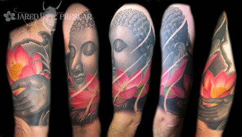 Lucky Bamboo Tattoo : Tattoos : Jared Preslar : Buddha and lotus flower tattoo