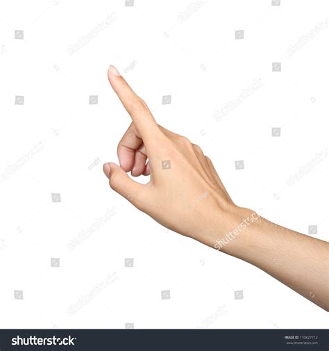 Finger Point Isolated White Background Stock Photo 110827712 | Shutterstock