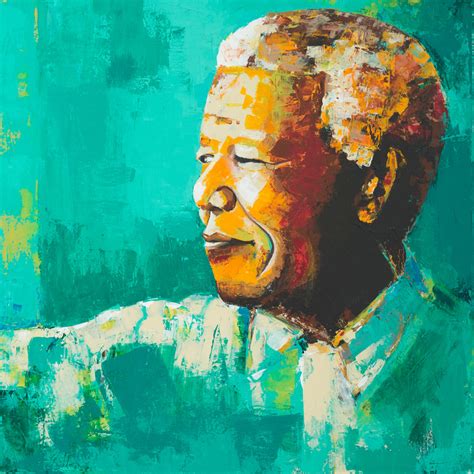 Nelson Mandela, Painting by Cbaud | Artmajeur