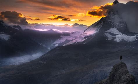 The Alps At Sunset Wallpapers - Wallpaper Cave