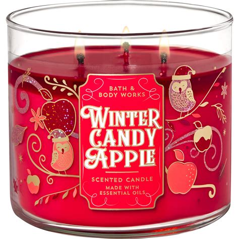 Bath & Body Works Holiday Traditions: 3 Wick Candle Winter Candy Apple | Home Fragrances ...