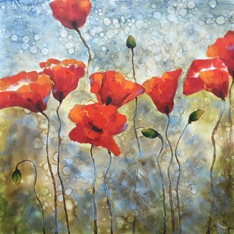 Poppies?! How pretty is this canvas art! Find it at www.baylandcollection along with many many ...