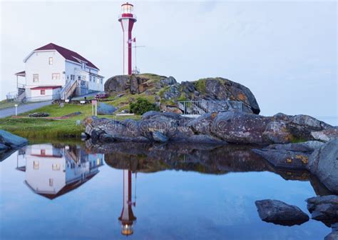 Cape Forchu Lighthouse stock image. Image of building - 106972003