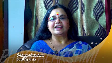 Dubbing Artist Bhagyalakshmi wishing "Kerala Express TV" - YouTube