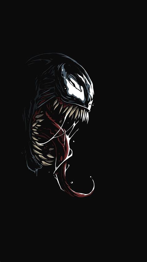 1080P Free download | Venom Dark Black Minimal - Android : Android, Venom Logo HD phone ...