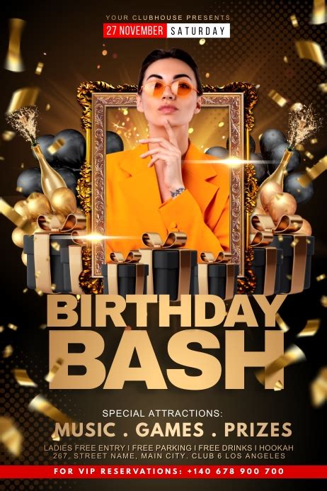 birthday bash Template | PosterMyWall