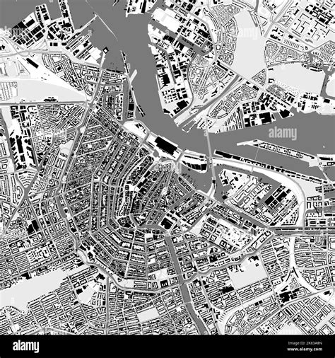 Urban city vector map of Amsterdam. Vector illustration, Amsterdam map ...