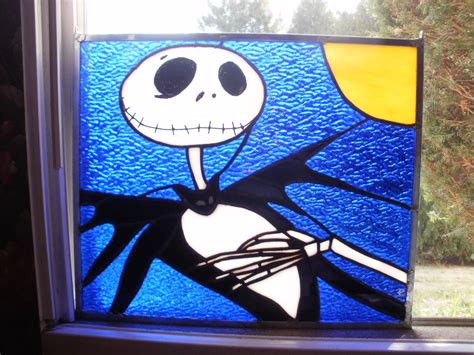 Jack Skellington stained glass | Stained glass diy, Disney stained ...