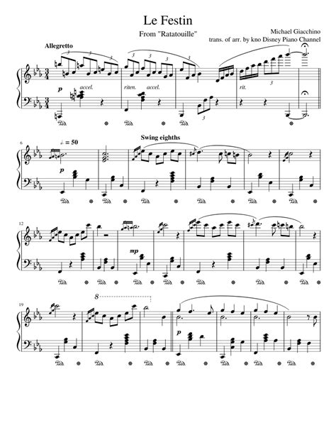 Le Festin Sheet music for Piano (Solo) | Musescore.com