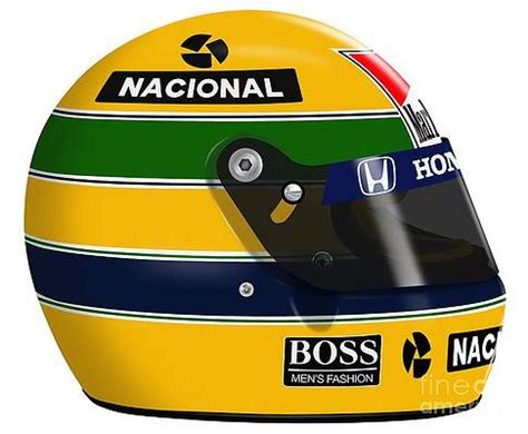 Ayrton Senna Helmet, Helmet Drawing, Nigel Mansell, Alain Prost, Racing Helmets, Racing Art ...