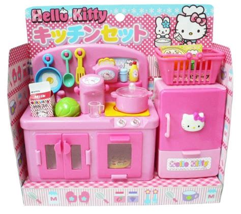 Hello Kitty Kitchen Play Set Miniature Toy Preschool Girl Role Play - Epic Kids Toys