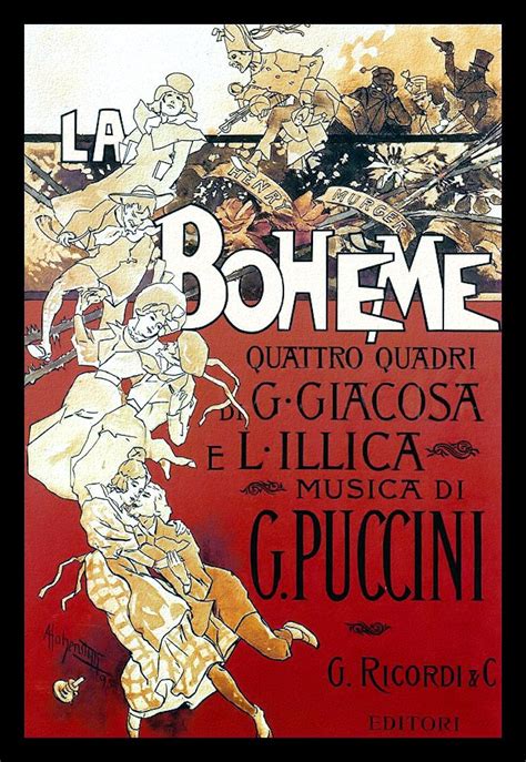 La Boheme Opera Vintage Poster Large Refrigerator Magnet Free US Shipping - Etsy | La boheme ...