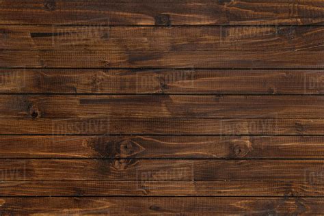 Top view of brown wooden horizontal planks, wood background - Stock Photo - Dissolve