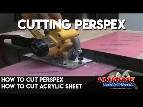 How to cut perspex | how to cut acrylic sheet - YouTube