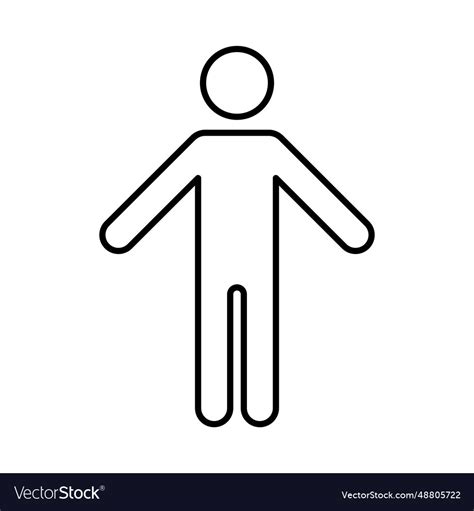 Man line icon male sign symbol design can use Vector Image