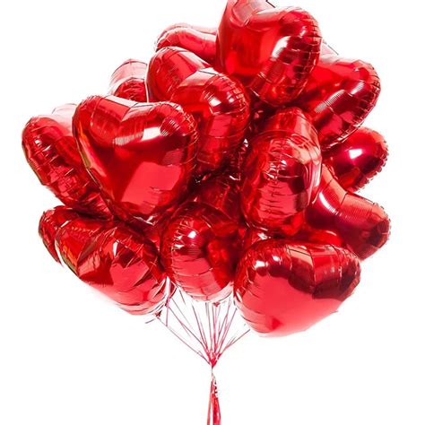 Heart Balloons 10 pieces 18 Inch Helium Inflatable Balloons Valentine/'s Marriage