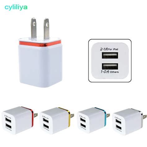 Universal 2 Ports USB Wall Charger Travel Adapter 5V 3.1A for iPhone Samsung iPad 4 Colo APPLE ...