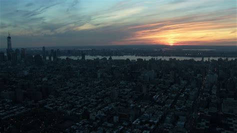 Scenic Manhattan Sunrise Cityscape Stock Footage SBV-300158850 ...