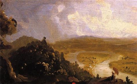 Sketch for The Oxbow, 1836 - Thomas Cole - WikiArt.org