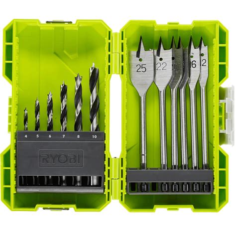 Ryobi 12 Piece Wood Drill Bit Set | Drill Bit Sets