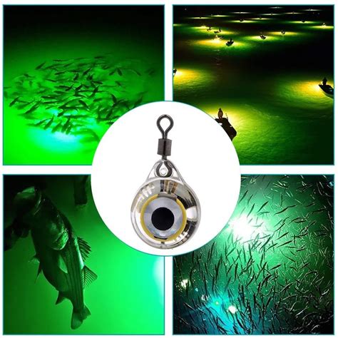 Fishing Lights Night Fluorescent Glow LED Underwater Night Fishing Light Lure fo-in Fishing ...