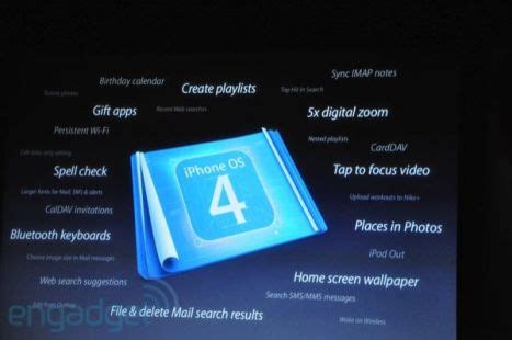 List of iPhone OS 4.0 Features Revealed