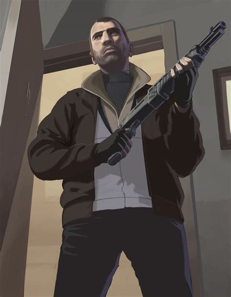 Grand Theft Auto IV Niko Bellic Grand Theft Auto Artwork, Grand Theft ...