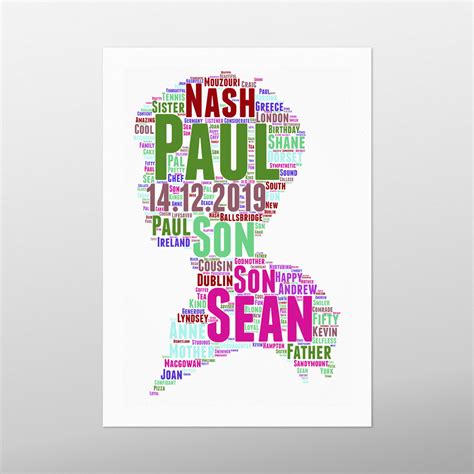 Boy by wordbird.ie | Personalised Word Art Prints | Personalised Irish ...