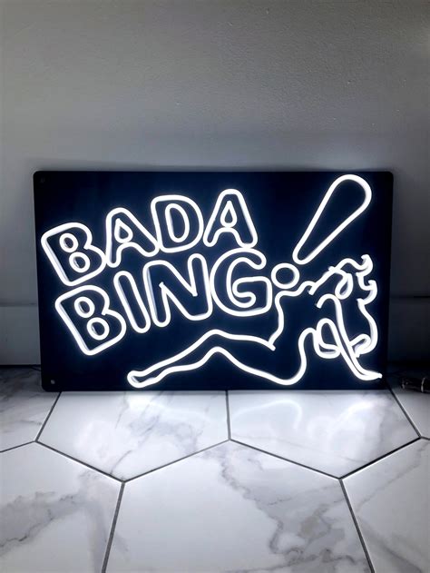 Bada Bing Neon Sign - Etsy UK