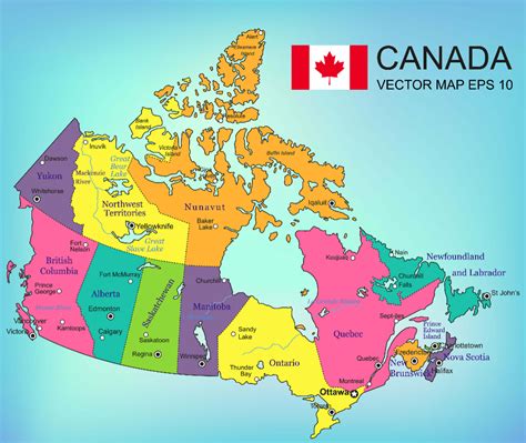 Map Canada | Canada map, Map, North america map