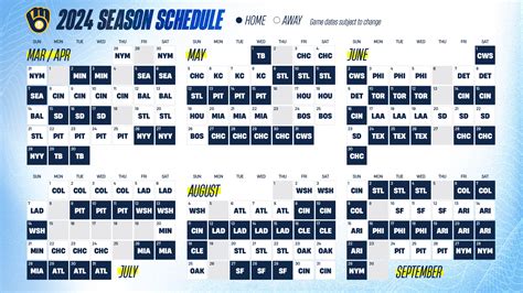 Brewers 2024 Schedule Printable