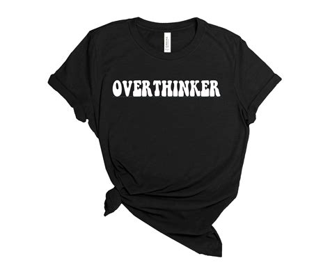 Overthinker T Shirt T-Shirt t-Shirts mit Worten lustige | Etsy